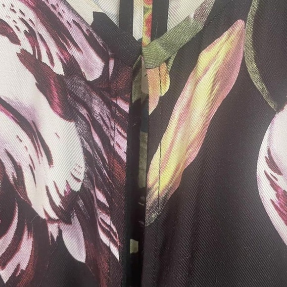 Ted Baker Maudee Printed Halter Neck Wide Leg Floral Jumpsuit Viscose - Picture 12 of 16